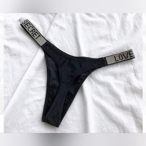 Brand new with tags rare Victoria's Secret Shine Strap Love Brazilian panty!!!